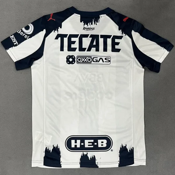 Monterrey 2025/26 Home White Jersey Fan Version - Back View | KFCOOL