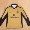 Manchester United 2001/02 Retro Anniversary Long Sleeve Jersey Fan Version - Back View | KFCOOL