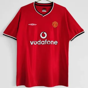 Manchester United 2001/02 Retro Home Jersey Fan Version - Front View Manchester United 2001/02 Retro Home Jersey Fan Version - Front View | KFCOOL