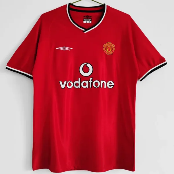 Manchester United 2001/02 Retro Home Jersey Fan Version - Front View | KFCOOL