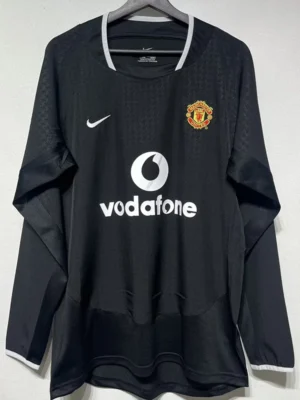 Manchester United 2003/04 Retro Away Long Sleeve Jersey Fan Version - Front View | KFCOOL
