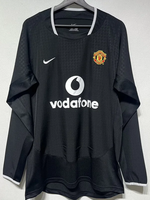 Manchester United 2003/04 Retro Away Long Sleeve Jersey Fan Version - Front View Manchester United 2003/04 Retro Away Long Sleeve Jersey Fan Version - Front View | KFCOOL