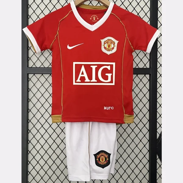 Manchester United 2006/07 Retro Away Kids Kit Fan Version - Front View | KFCOOL