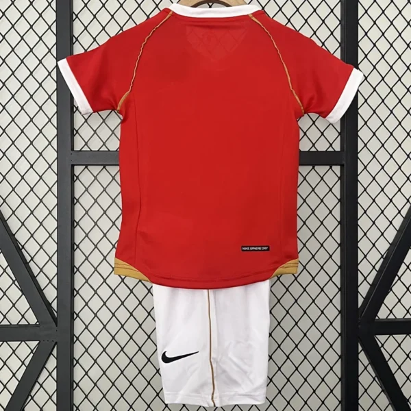 Manchester United 2006/07 Retro Away Kids Kit Fan Version - Back View | KFCOOL