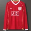 Manchester United 2006/07 Retro Home Long Sleeve Jersey Fan Version - Front View | KFCOOL