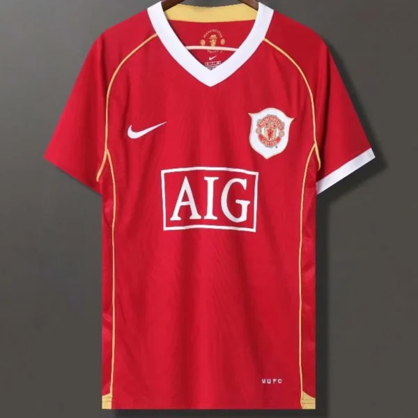 Manchester United 2006/07 Retro Home Jersey Fan Version - Front View | KFCOOL