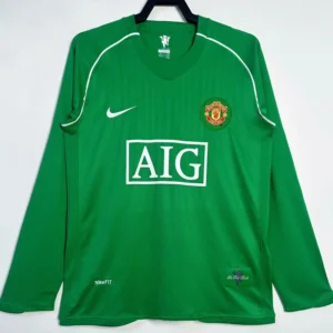 Manchester United 2007/08 Retro Goalkeeper Long Sleeve Jersey Fan Version - Front View Manchester United 2007/08 Retro Goalkeeper Long Sleeve Jersey Fan Version - Front View | KFCOOL