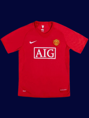 Cristiano Ronaldo #7 Manchester United 2007/08 Retro Home Jersey Fan Version - Front View | KFCOOL