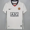 Manchester United 2008/09 Retro Away White Jersey Fan Version - Front View | KFCOOL