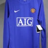 Manchester United 2008/09 Retro Third Long Sleeve Jersey Player Version - Front View | KFCOOL