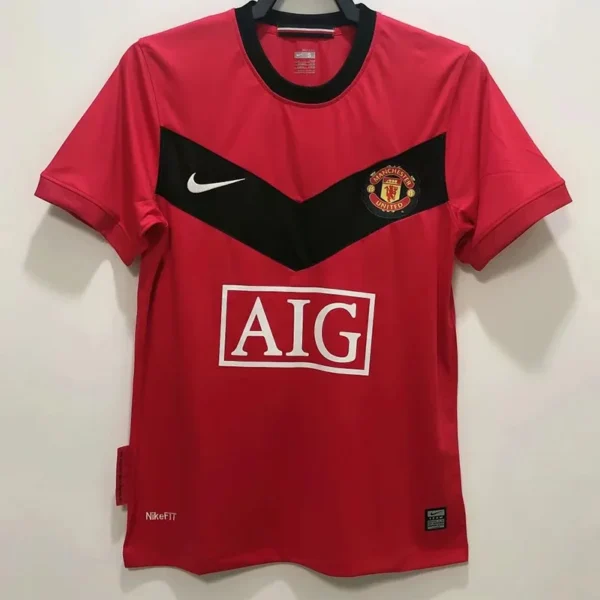 Manchester United 2009/10 Retro Home Jersey Fan Version - Front View | KFCOOL