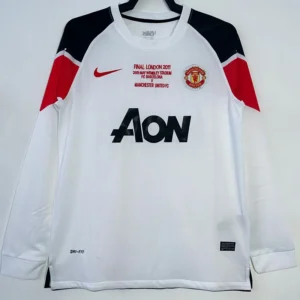 Manchester United 2010/11 Retro Away Long Sleeve Jersey Fan Version - Front View | KFCOOL