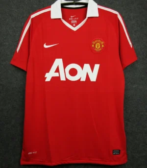 Manchester United 2010/11 Retro Home Jersey Fan Version - Front View | KFCOOL