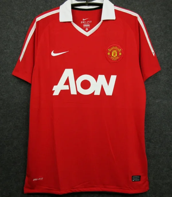 Manchester United 2010/11 Retro Home Jersey Fan Version - Front View | KFCOOL