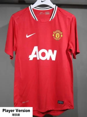 Manchester United 2011/12 Retro Home Jersey Player Version - Front View | KFCOOL