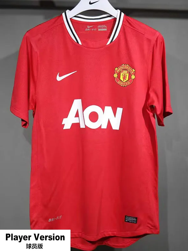 Manchester United 2011/12 Retro Home Jersey Player Version - Front View | KFCOOL