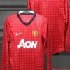 Manchester United 2012/13 Retro Home Long Sleeve Jersey Player Version - Front View Manchester United 2012/13 Retro Home Long Sleeve Jersey Player Version - Front View | KFCOOL