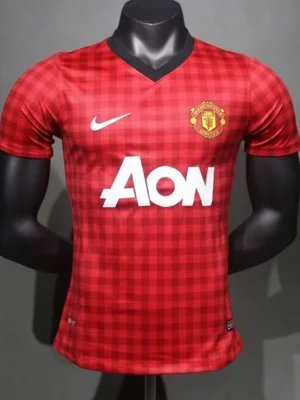 Manchester United 2012/13 Retro Home Jersey Player Version - Front View Manchester United 2012/13 Retro Home Jersey Player Version - Front View | KFCOOL