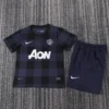 Manchester United 2013/14 Retro Away Kids Kit Fan Version - Front View Manchester United 2013/14 Retro Away Kids Kit Fan Version - Front View | KFCOOL