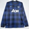 Manchester United 2013/14 Retro Away Long Sleeve Jersey Fan Version - Front View | KFCOOL