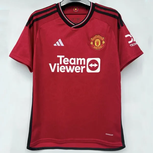 Manchester United 2023/24 Home Jersey Fan Version - Back View | KFCOOL