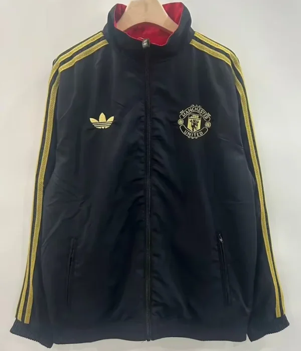 Manchester United 2025/26 Double Sided Windbreaker - Back View - KFCool – Football Jerseys & Soccer Kits Store Manchester United 2025/26 Double Sided Windbreaker - Back View | KFCOOL