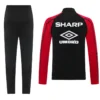 Manchester United 2025/26 Black Jacket Tracksuit - Back View | KFCOOL