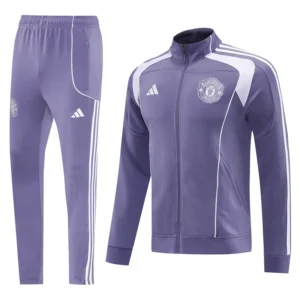 Manchester United 2025/26 Purple Jacket Tracksuit - Front View | KFCOOL