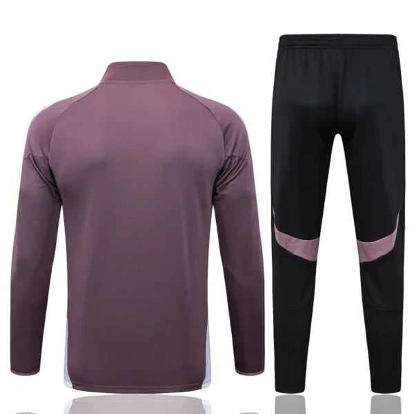 Manchester United 2025/26 Grey Purple Jacket Tracksuit - Back View - KFCool – Football Jerseys & Soccer Kits Store Manchester United 2025/26 Grey Purple Jacket Tracksuit - Back View | KFCOOL