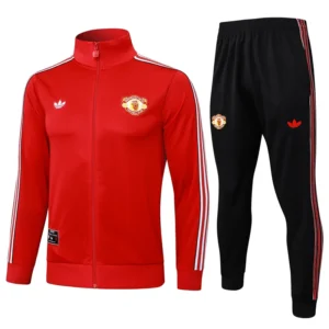 Manchester United 2025/26 Red Jacket Tracksuit - Front View | KFCOOL