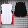 Manchester United 2025/26 White Black Sleeveless Shorts - Back View | KFCOOL