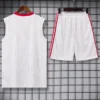 Manchester United 2025/26 White Sleeveless Shorts - Back View Manchester United 2025/26 White Sleeveless Shorts - Back View | KFCOOL