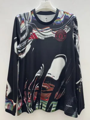 Manchester United 2025/26 Training Special Edition Long Sleeve Jersey Fan Version - Front View | KFCOOL