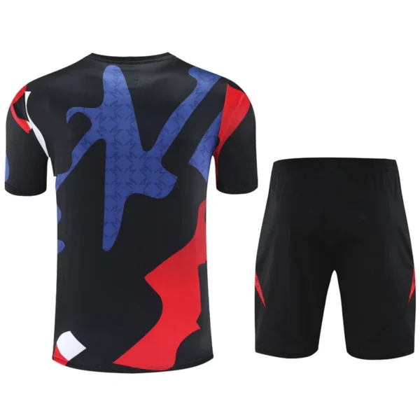 Manchester United 2025/26 Black Training Short Suit - Back View | KFCOOL