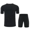 Manchester United 2025/26 Black Yellow Training Short Suit - Back View | KFCOOL