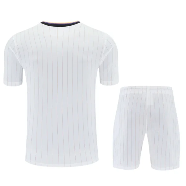 Manchester United 2025/26 White Yellow Training Short Suit - Back View Manchester United 2025/26 White Yellow Training Short Suit - Back View | KFCOOL