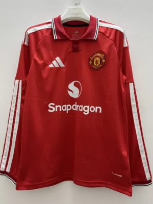 Manchester United 2026/27 Home Long Sleeve Jersey Fan Version - Front View Manchester United 2026/27 Home Long Sleeve Jersey Fan Version - Front View | KFCOOL