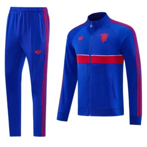 Manchester United 2026/27 Blue Jacket Tracksuit - Front View | KFCOOL