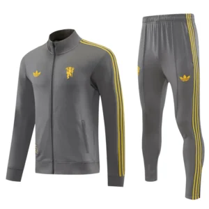 Manchester United 2026/27 Grey Jacket Tracksuit - Front View | KFCOOL