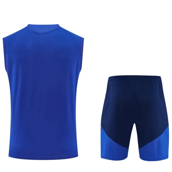 Manchester United 2026/27 Blue Black Sleeveless Shorts - Back View Manchester United 2026/27 Blue Black Sleeveless Shorts - Back View | KFCOOL
