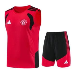 Manchester United 2026/27 Red Sleeveless Shorts - Front View | KFCOOL