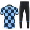 Manchester United 2026/27 Blue Short Sleeve Pants Suit - Back View | KFCOOL