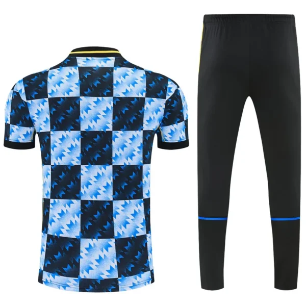 Manchester United 2026/27 Blue Short Sleeve Pants Suit - Back View | KFCOOL