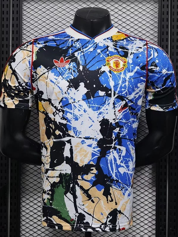Manchester United 2026/27 Blue Training Shirt Player Version - Front View | KFCOOL