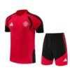 Manchester United 2026/27 Red Black Training Short Suit - Front View | KFCOOL