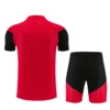 Manchester United 2026/27 Red Black Training Short Suit - Back View | KFCOOL