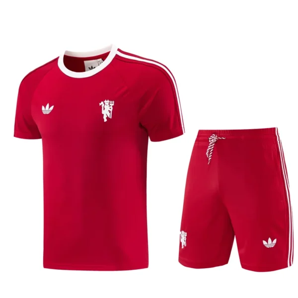 Manchester United 2026/27 Red Training Short Suit - Front View | KFCOOL