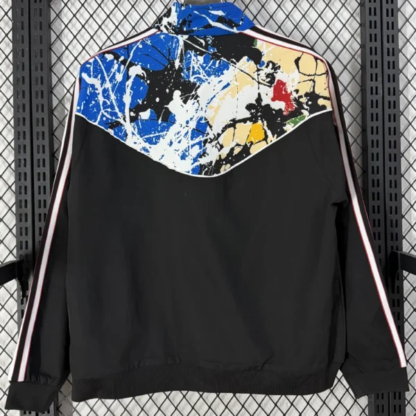 Manchester United 2026/27 Black White Windbreaker - Back View | KFCOOL