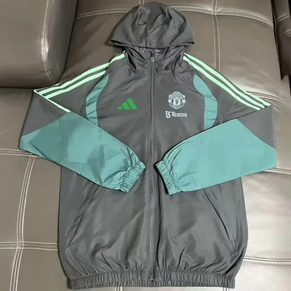 Manchester United 2026/27 Grey Windbreaker - Front View | KFCOOL