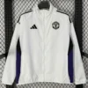 Manchester United 2026/27 White Blue Windbreaker - Front View - KFCool – Football Jerseys & Soccer Kits Store Manchester United 2026/27 White Blue Windbreaker - Front View | KFCOOL